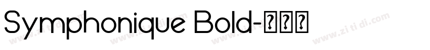 Symphonique Bold字体转换